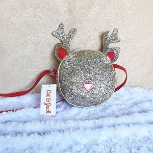 Nwt Cat & Jack Gold Reindeer Adjustable Bag